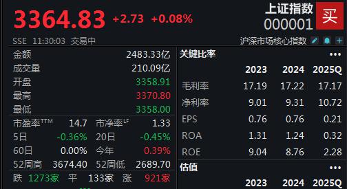 安联 光刻机概念强势拉升，沪指半日微涨0.08%