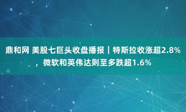 鼎和网 美股七巨头收盘播报｜特斯拉收涨超2.8%，微软和英伟达则至多跌超1.6%