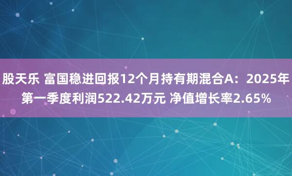 股天乐 富国稳进回报12个月持有期混合A：2025年第一季度利润522.42万元 净值增长率2.65%